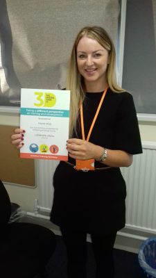 nicola with certificate